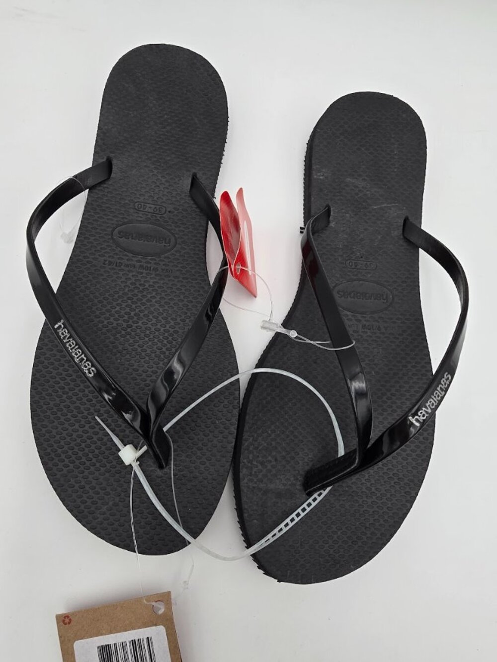 Havaianas You Metallic flip-flop sandals in Black Size 9 - Picture 4 of 6